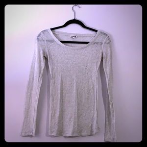 Express Long Sleeved Sheer Shirt